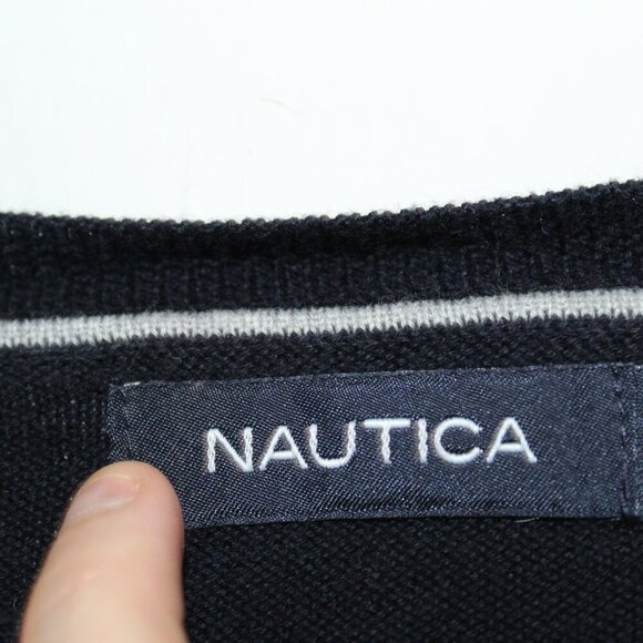 Nautica Men's Dark Blue Cotton Sweater Size XL - Picture 3 of 5